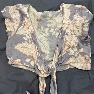 Crop Top tie with matching skirt